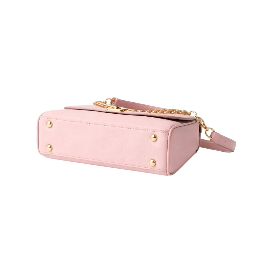 Newbags Discount Inc Pink Chain Strap Shoulder Bag Stylish Mini Purse - Image 2