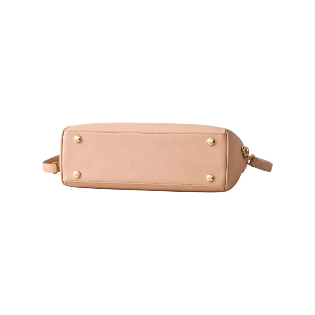 Newbags Discount Inc Elegant Beige Satchel Handbag Top Handle Bag - Image 4